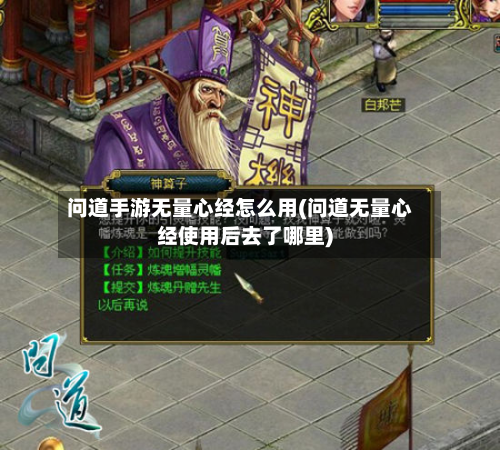 问道手游无量心经怎么用(问道无量心经使用后去了哪里)