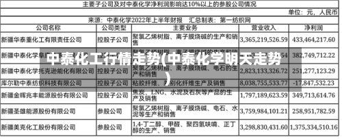 中泰化工行情走势(中泰化学明天走势)-第2张图片