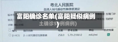 富阳确诊名单(富阳疑似病例)