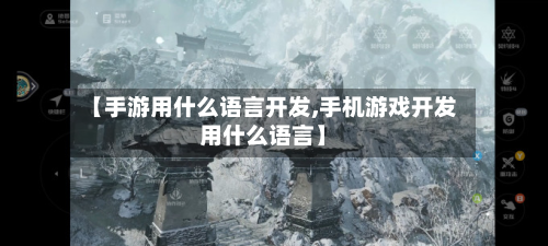 【手游用什么语言开发,手机游戏开发用什么语言】